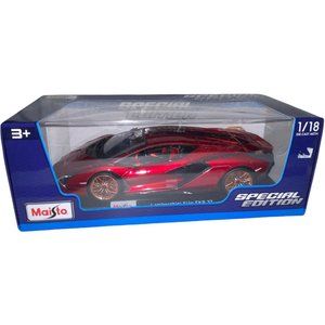 Maisto 1/18 Scale Diecast metal Lamborghini Sian FKP 37 Red Special Edition